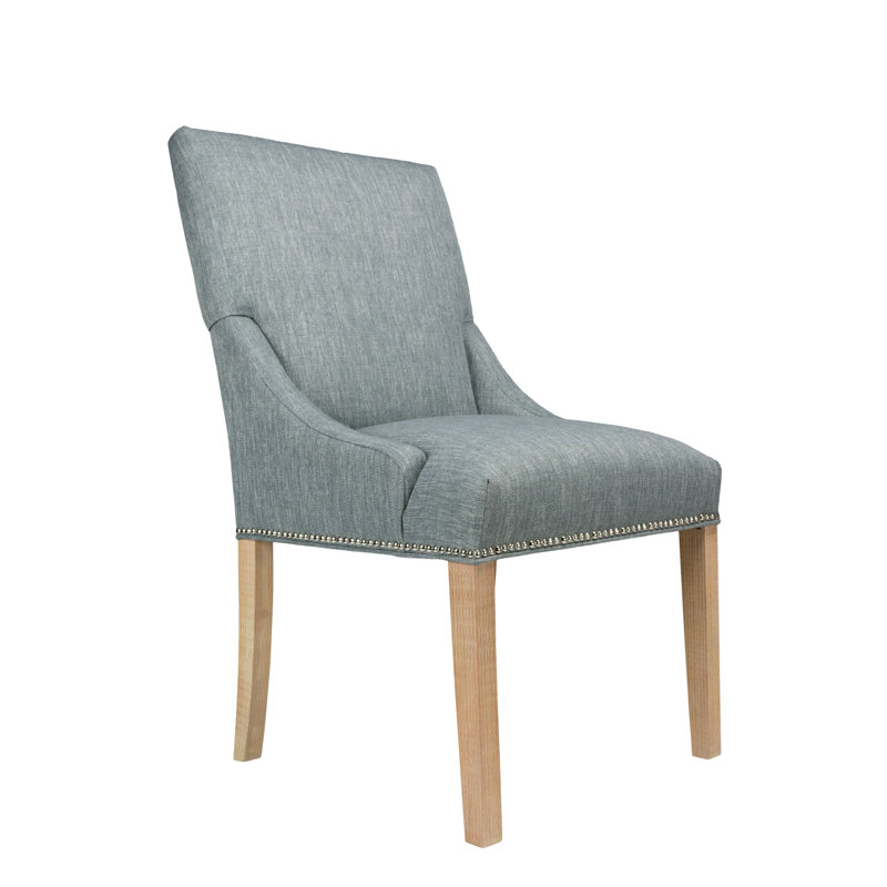 Chaise parsons rembourrée Anaisia, Naturel, Frêne