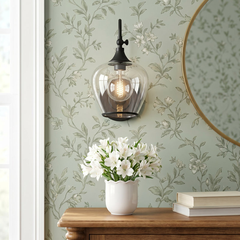 Ladera Ameah 1 - Light Armed Sconce, Black