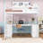 Emy-Leigh Kids Twin Loft Bed with Drawers-648023744