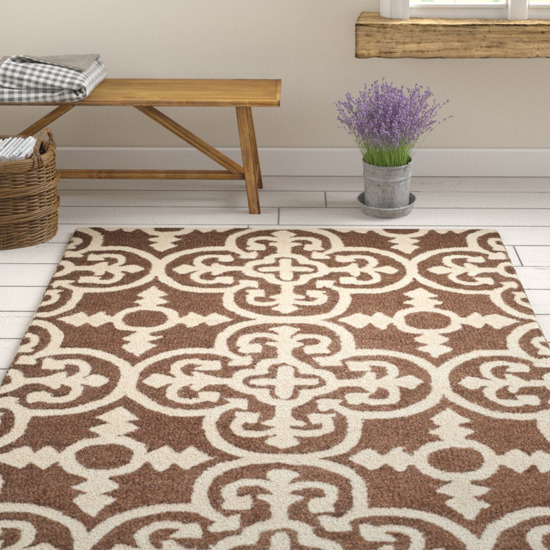 Cambridge Hand Tufted Wool Geometric Rug, Rectangle 6' x 9'