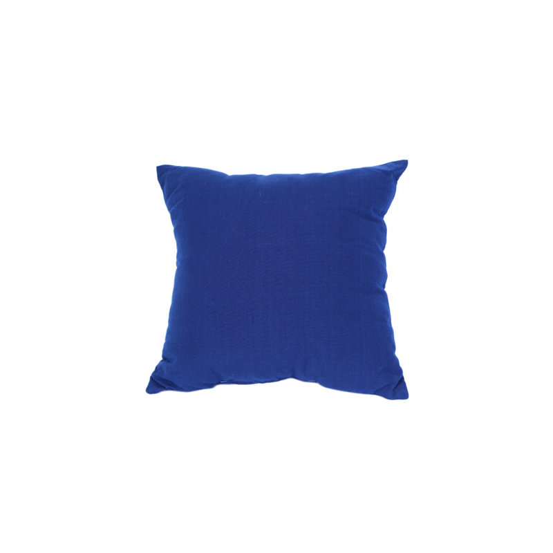 Housse de coussin Ajibola, 18 po x 18 po, Pas de bourre, Marine