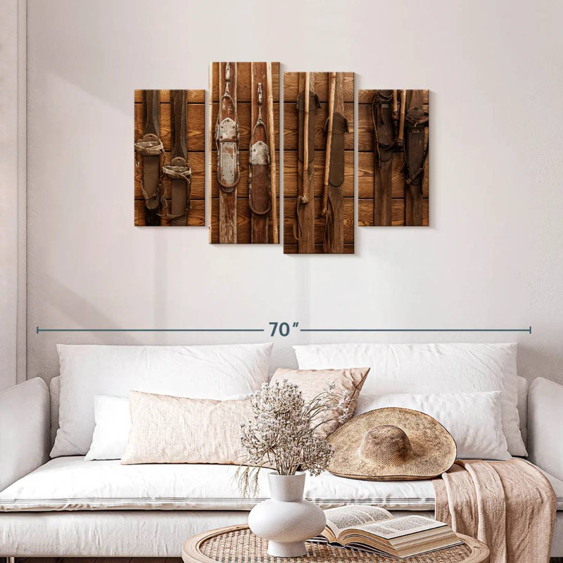 Wooden ski collection Sireci