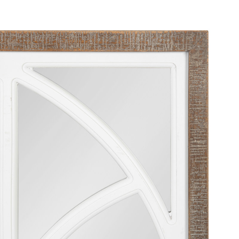 Miroir mural Gothard 19 x 47 brun rustique