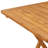 vidaXL Folding Patio Table, Round Side Table, Weather-Resistant, Solid Wood,  27.6" x 27.6" x 29.5" Brown