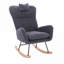 Chaise berçante rembourrée avec dossier haut ergonomique xpiyaer