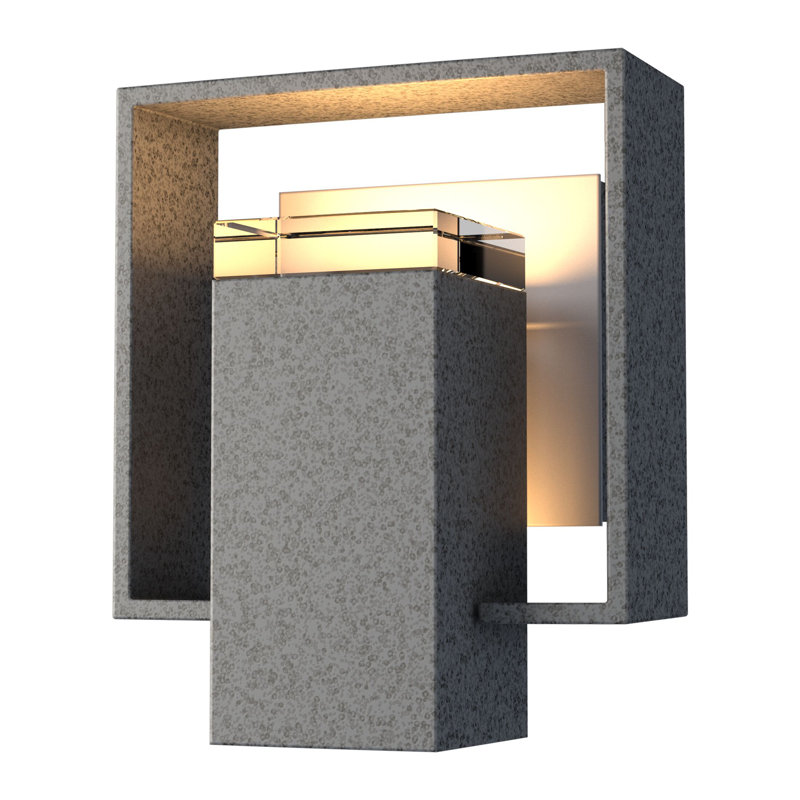 Shadow Box Aluminum Wall Light, Natural Iron, Slate, Yes
