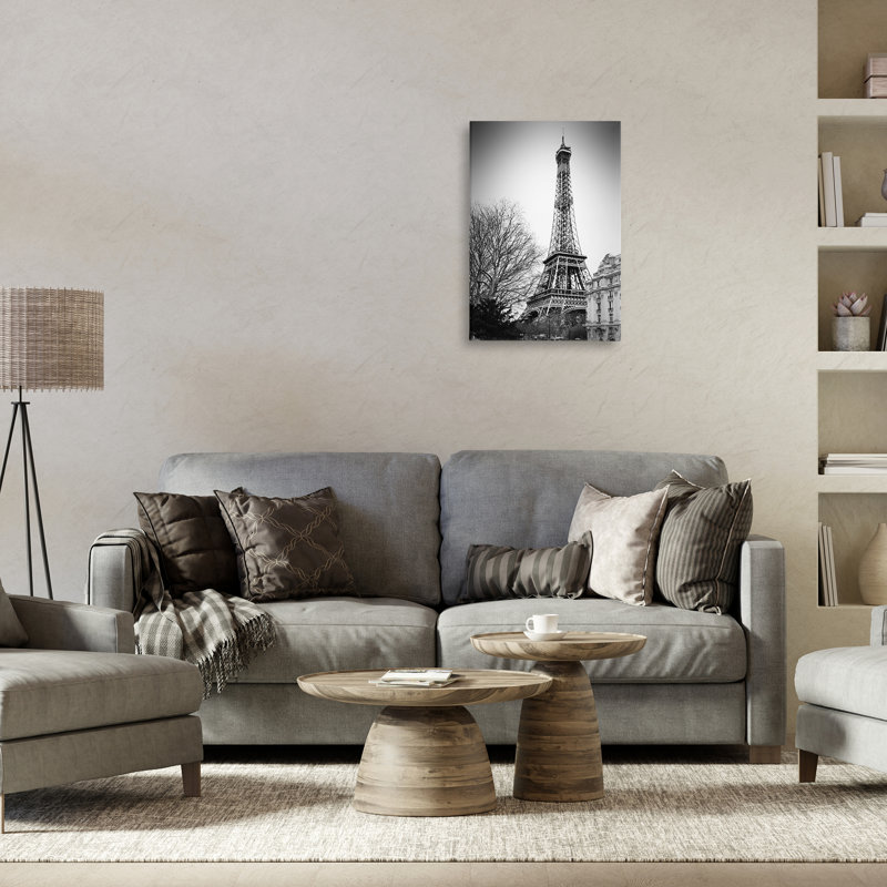 Art mural sur toile de la Tour Eiffel, conception par CAD Designs, H 24 po x l 16 po