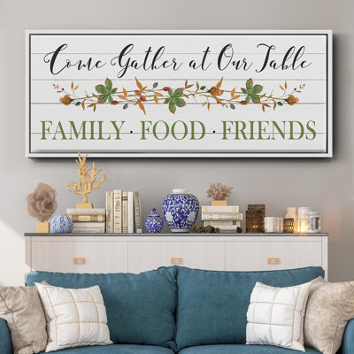 Feeding Friends I- Framed Canvas