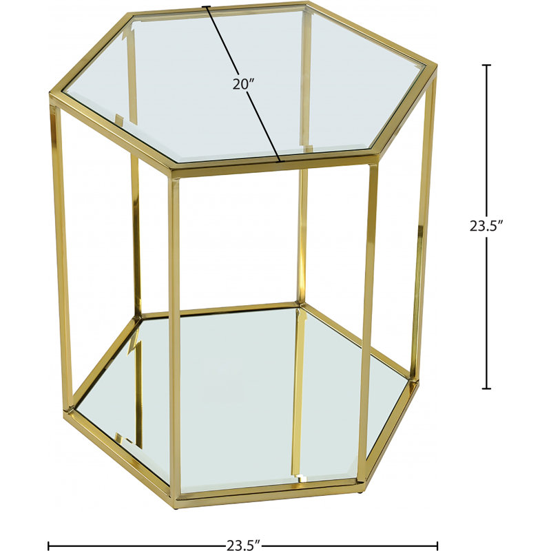 Table de bout Sei, Doré