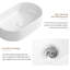 Lavabo de salle de bain ovale au-dessus du comptoir, vasque en porcelaine 19 po x 12 po, vasque en céramique moderne