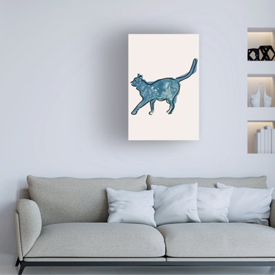 «Ebern Designs Cartissi Cat Whimsy I», art mural sur toile WAG37729