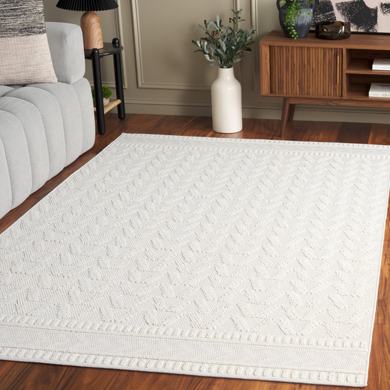 Mabray Performance Solid Colour Rug, Rectangle 5'3" x 7'6"