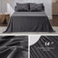 Édredon à plis pincés avec draps, taies d'oreiller et taies décoratives-101518315-101518301
