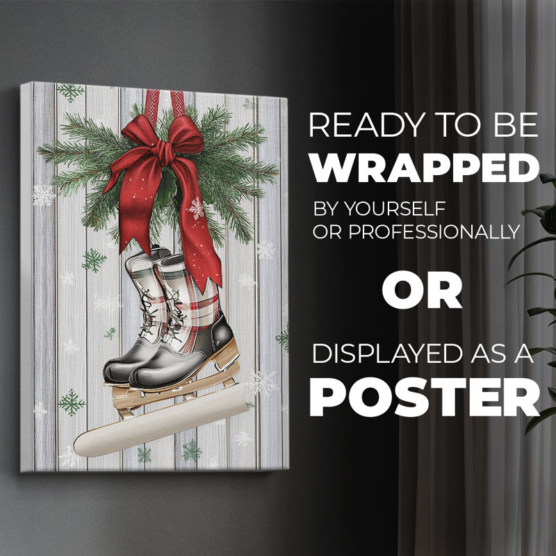 Christmas Holiday Art XCV - Impression sur toile seulement - NON-CADRE, H 18 po x l 12 po