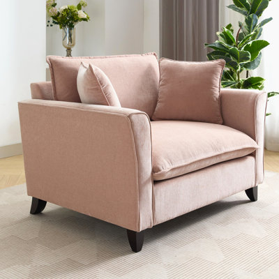 Fauteuil en chenille avec 2 coussins