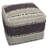 Square Pouf - Magenta / Natural