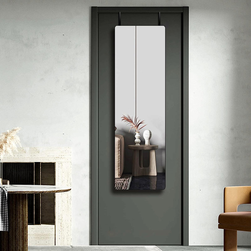 Miroir de porte noir 47 x 14 po pour chambre