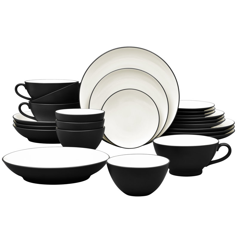 Service de vaisselle 24 pièces Noritake Colorwave, service pour 4, Graphite
