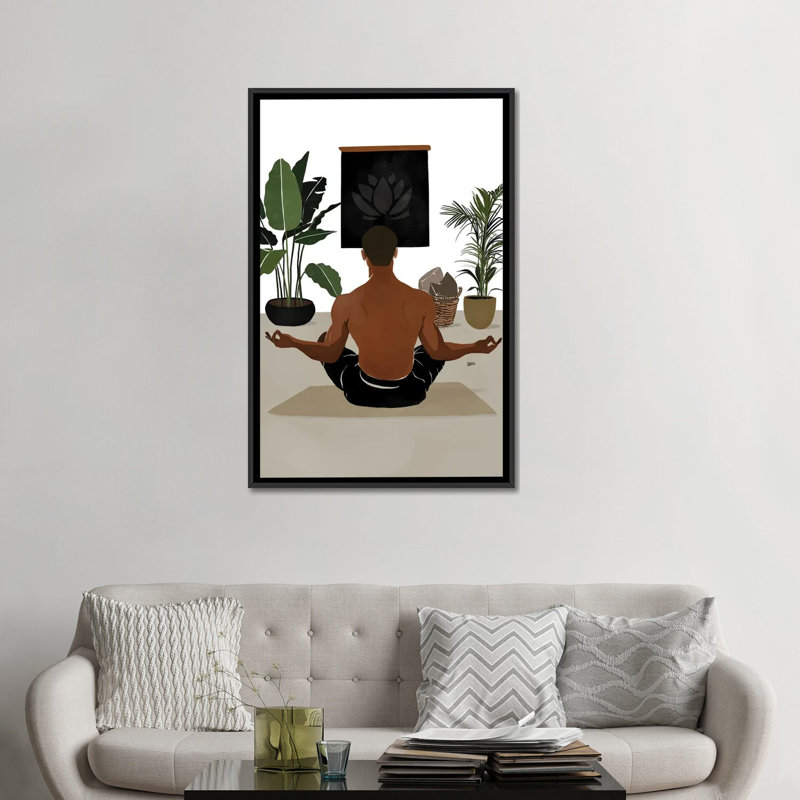 « Focus » par Bria Nicole-impression d’art graphique, Pas de tapis, H 48 po x l 32 po x P 1,5 po, Toile avec cadre noir
