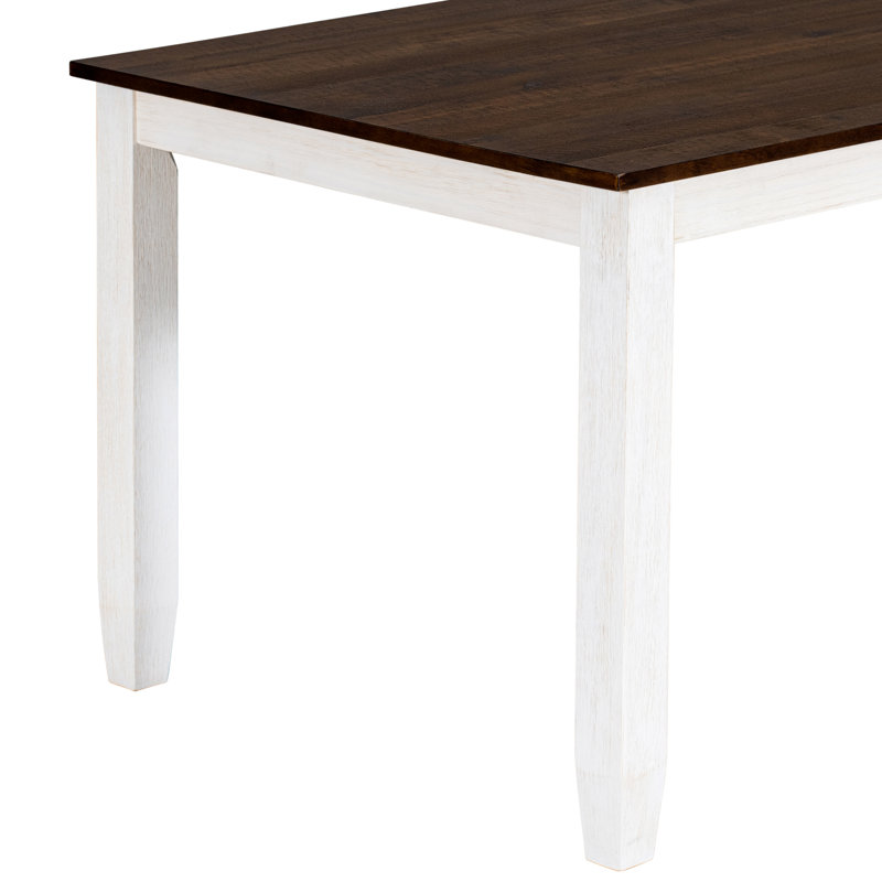 Ensemble de table de salle à manger 6 pièces avec 4 chaises et un banc