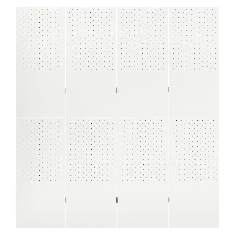 Paravent autoportant pour séparateur de pièce VidaXL, Blanc, 4