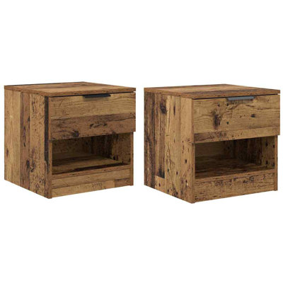 40cm W Manufactured Wood Bedside Table
