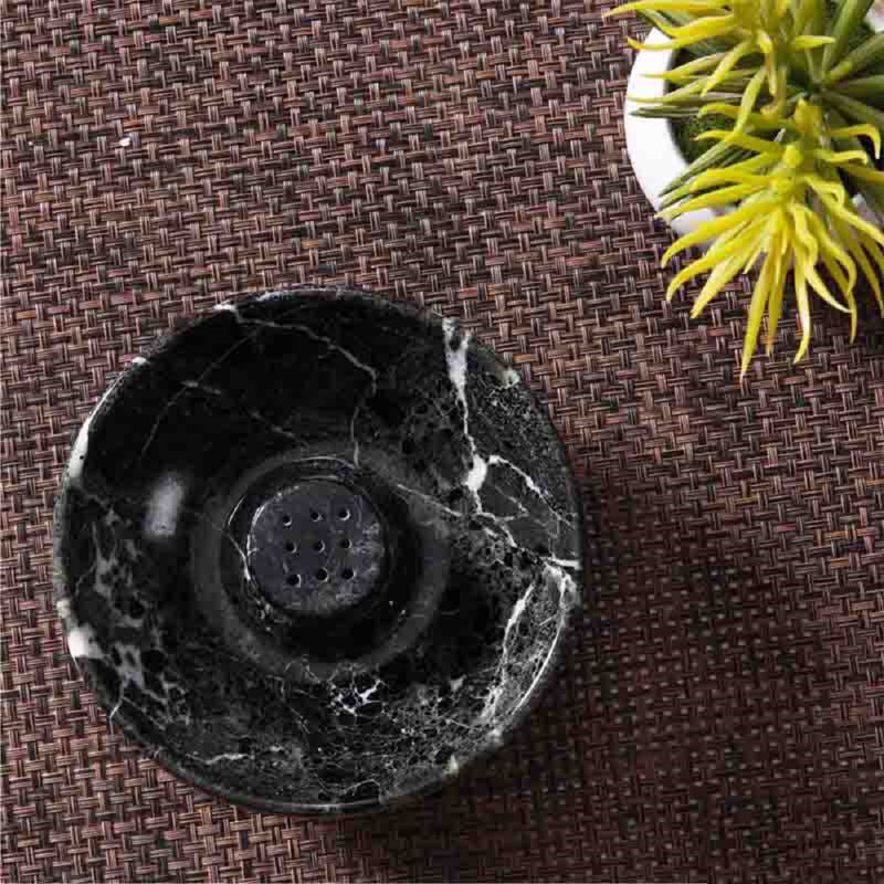 1 2'' H Marble Tabletop Dish