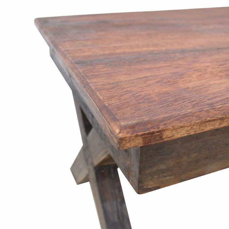 Table basse en bois massif récupéré 43,3 po x 23,6 po x 17,7 po