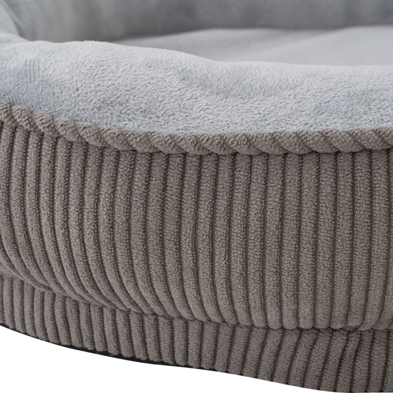 Polyester Pet Bed, 12.5cm H x 60cm W x 50cm D, Grey