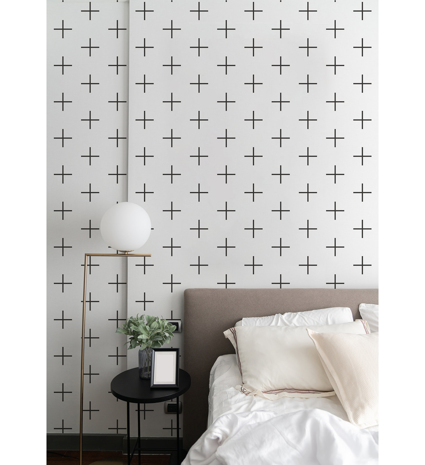 Addition Large Peel & Stick Wallpaper Roll, Jet Black, Non-pasted, Paper