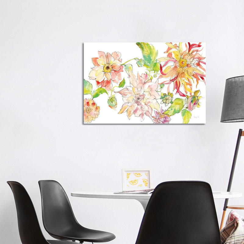 Dahlia Delight Of The Day I by Kristy Rice - Wrapped Canvas Print, 101.6 cm H x 66.04 cm W x 1.91 cm D