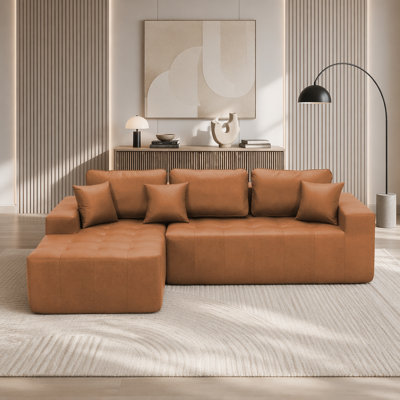 L-Shaped Compression Sofa Bed with Zero Assembly