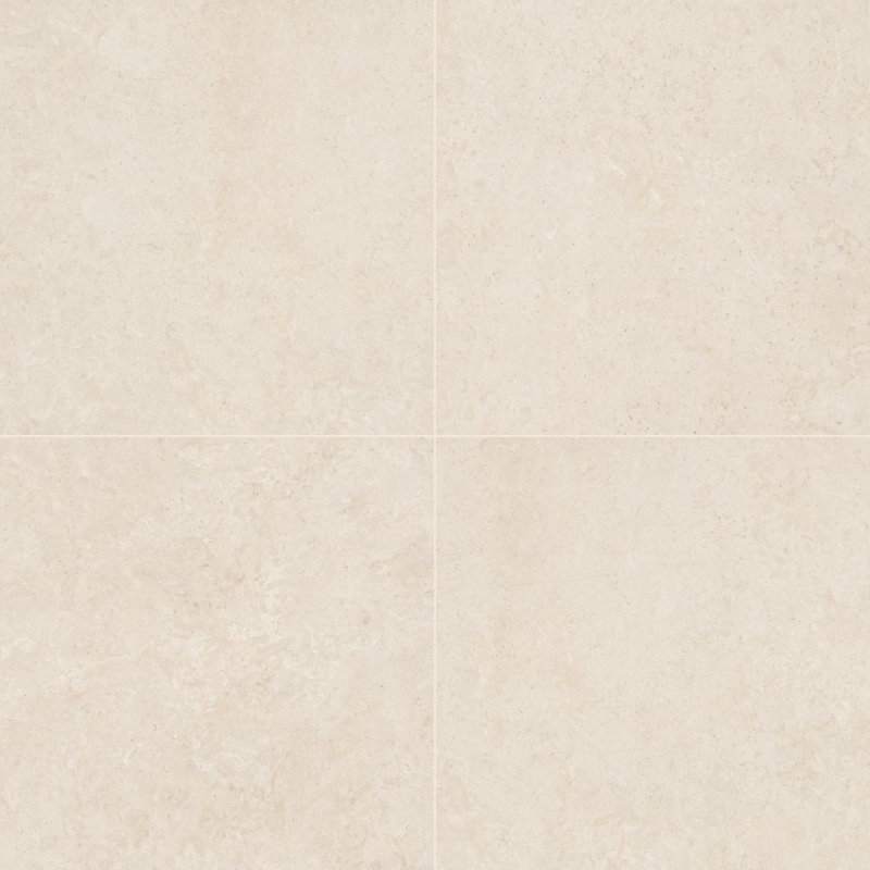Mele Crema Luna 48 in. x 48 in. Lappato 3D Porcelain Stone Look Floor And Wall Tile, Crema Luna