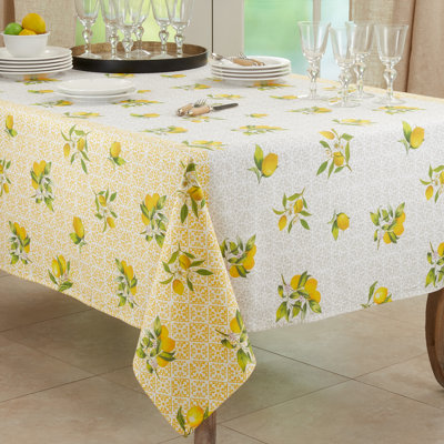 Square Geometric 100% Cotton Tablecloth