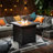 Lochbuie Square Propane Smokeless Fire Pit Table-1253391341