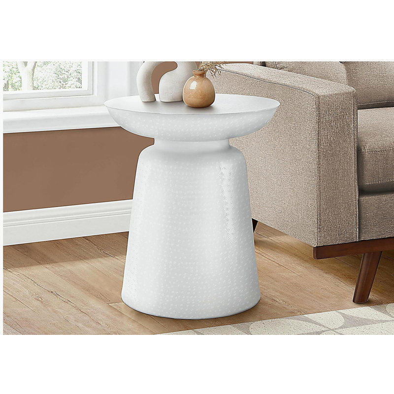 Table d'appoint moderne et minimaliste - élégante et multifonctionnelle, convenant à n'importe quelle pièce, Blanc