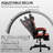Gaming Chair with Footrest, Ergonomic Chair with Lumbar Support-1988096395