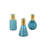 Jaelys Glass Tinted Decorative Vase with Shiny Round Opening Set-106031254-106031253