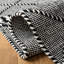 Tapis gris / ivoire / noir en laine / coton tissé à la main Jerseytown-1388156008
