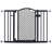 Ethelrine Metal Free Standing Pet Gate With Door