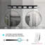 Éclairage pour meuble-lavabo moderne à 6 lumières DEL pour salle de bain Modern-674755676-674755652-674755657