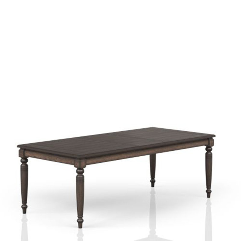 Deep Coffee Expandable Dining Table - Adjustable Size to Fit Your Space & Needs