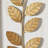 Metal Framed 3D Leaf Home Wall Decor with Distressed Wood Backing