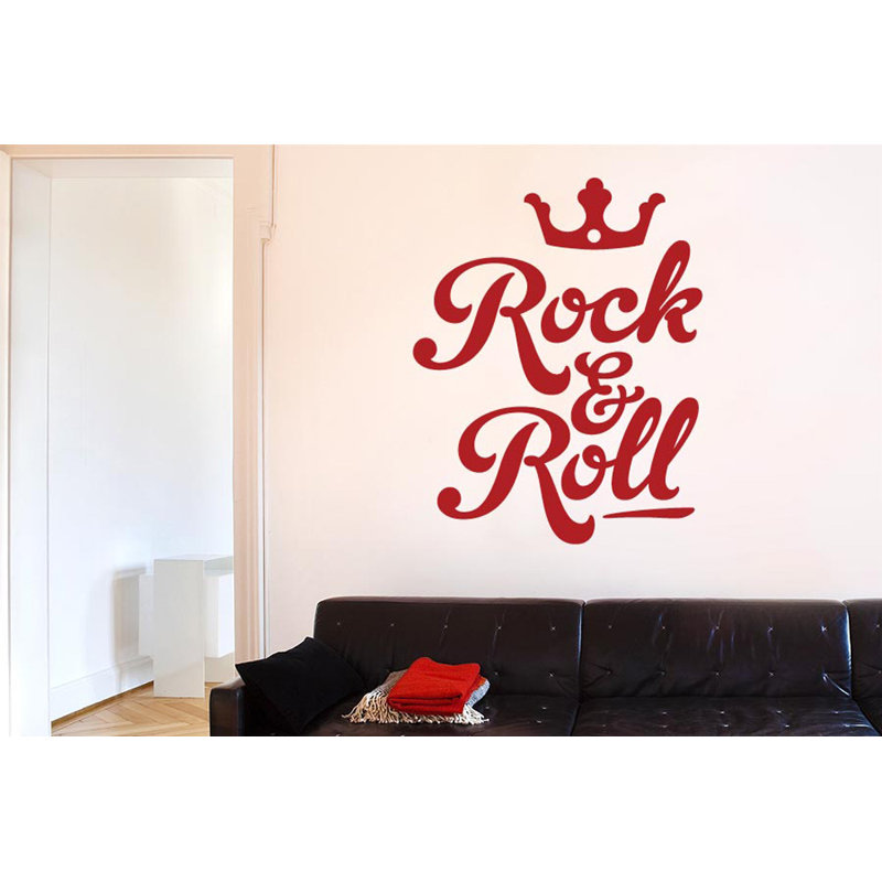 Non-Wall Damaging Wall Decal, Dark Red, Large