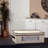 Mug and Tumbler Windowed Panel Storage Chest with 12 Compartments with Brown Trim