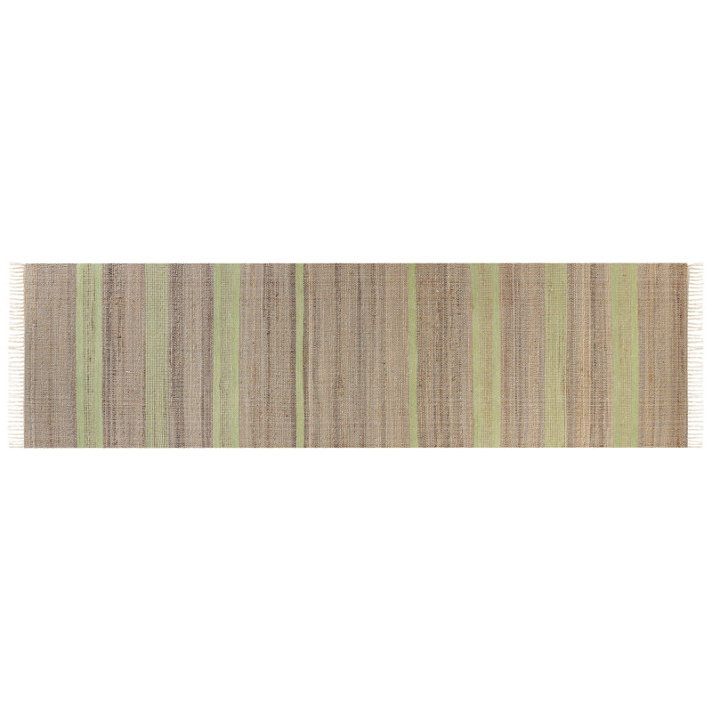 Runner Hurdsfield Striped Jute / Sisal Hand Woven 80cm X 300cm Area Rug