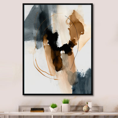 «Abstract Roses I», reproduction d'art sur toile à motif floral abstrait