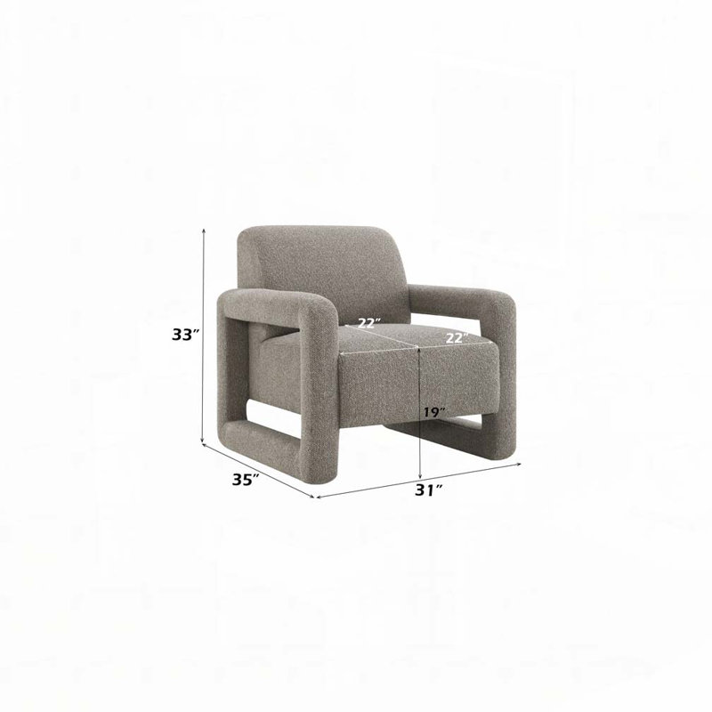 Fauteuil d'appoint en chenille