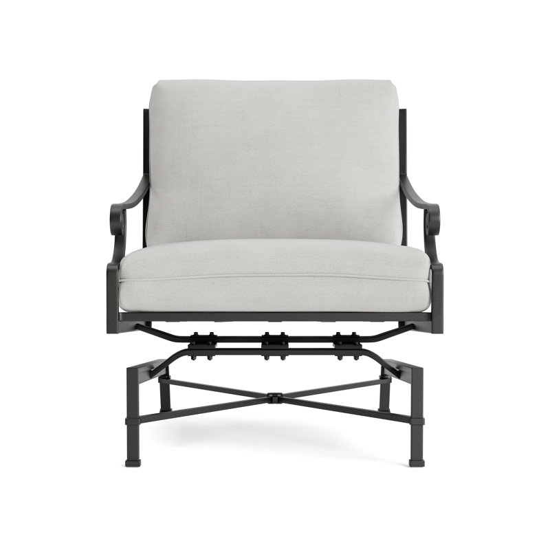 Venetian Outdoor Lounge Chair, Fusion Dove, Textured Pewter
