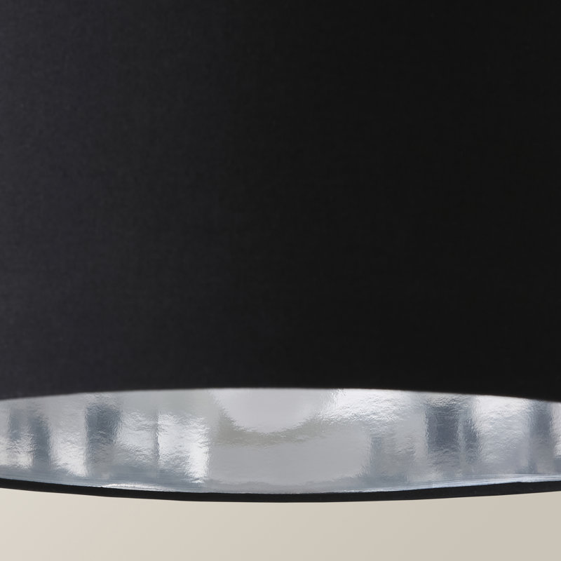 Stulin Linen Blend Lamp Shade in Black, 20cm H  x 35cm W  x 35cm D